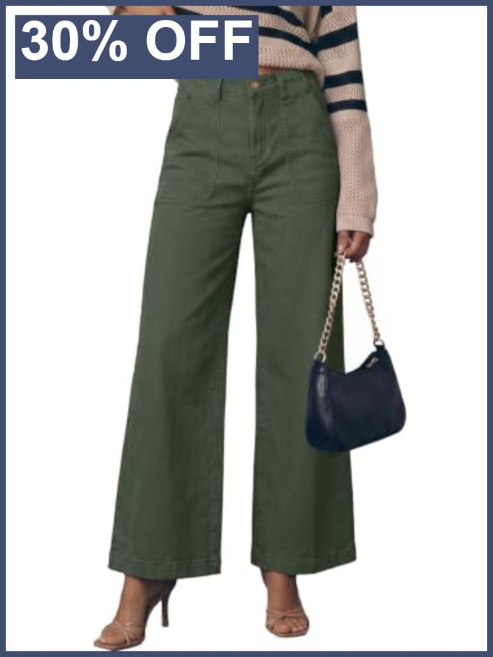 High Waisted Wide Leg Baggy Jeans for Women Stretchy Denim Pants